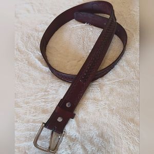 🌺 Mens Hand Tooled Genuine Leather Scorpion Design Belt